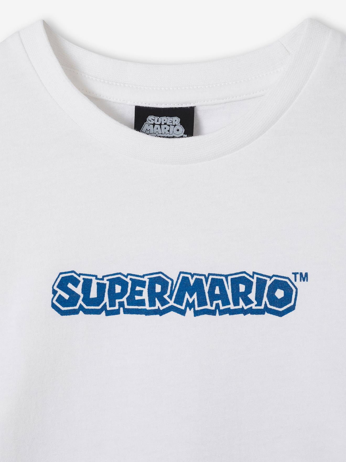 Camiseta de manga comprida Mario e Luigi® para meninos, branca
