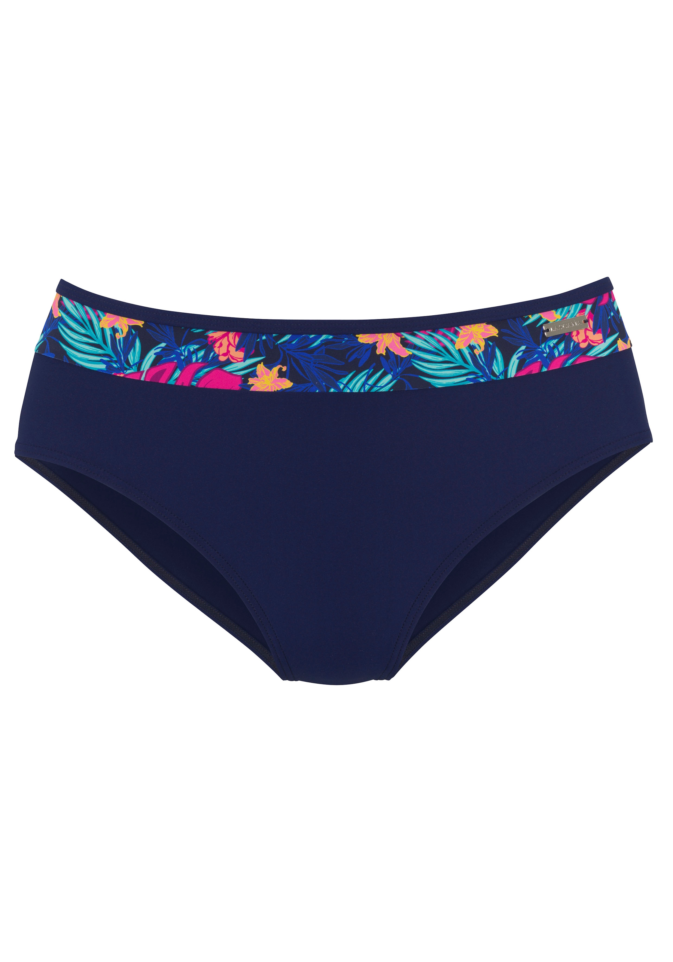 LASCANA Bikini-Hose mit bedruckter Blende am Bund