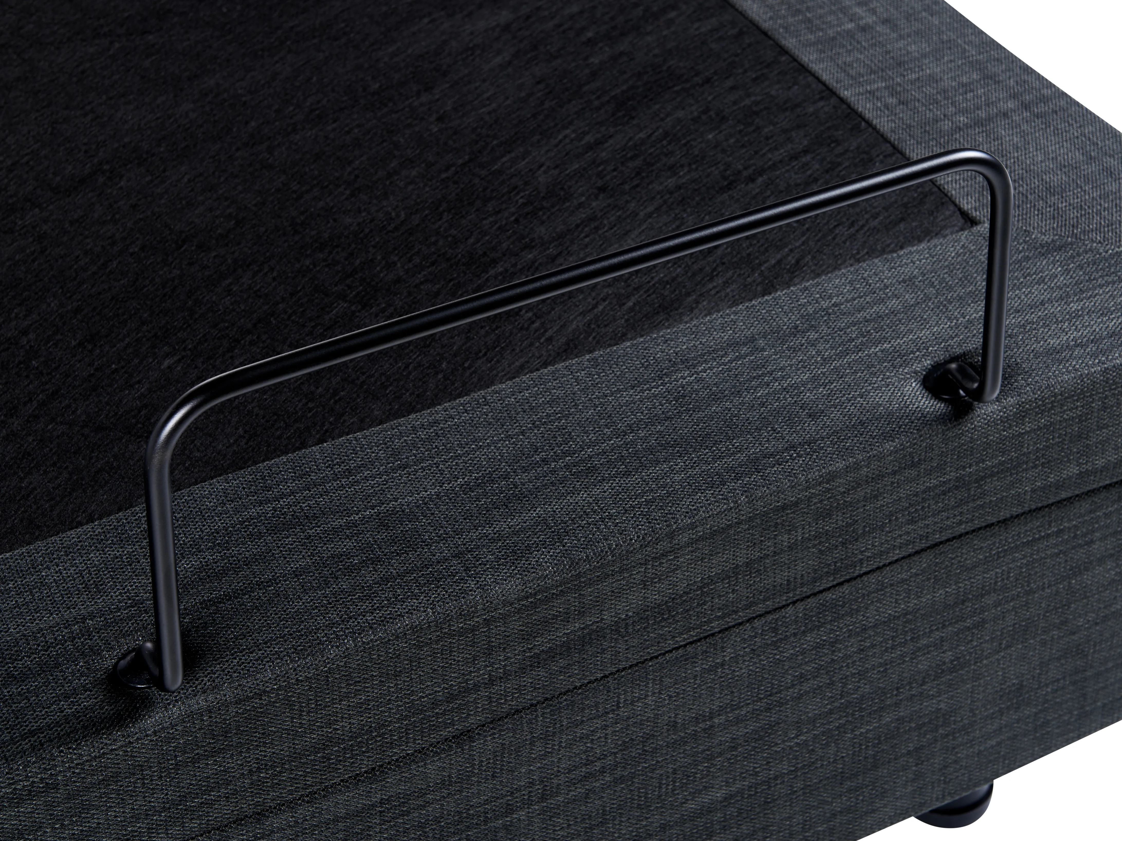 Verstelbaar bed zonder hoofdbord Stof DUKE 180 x 200 cm Donkergrijs