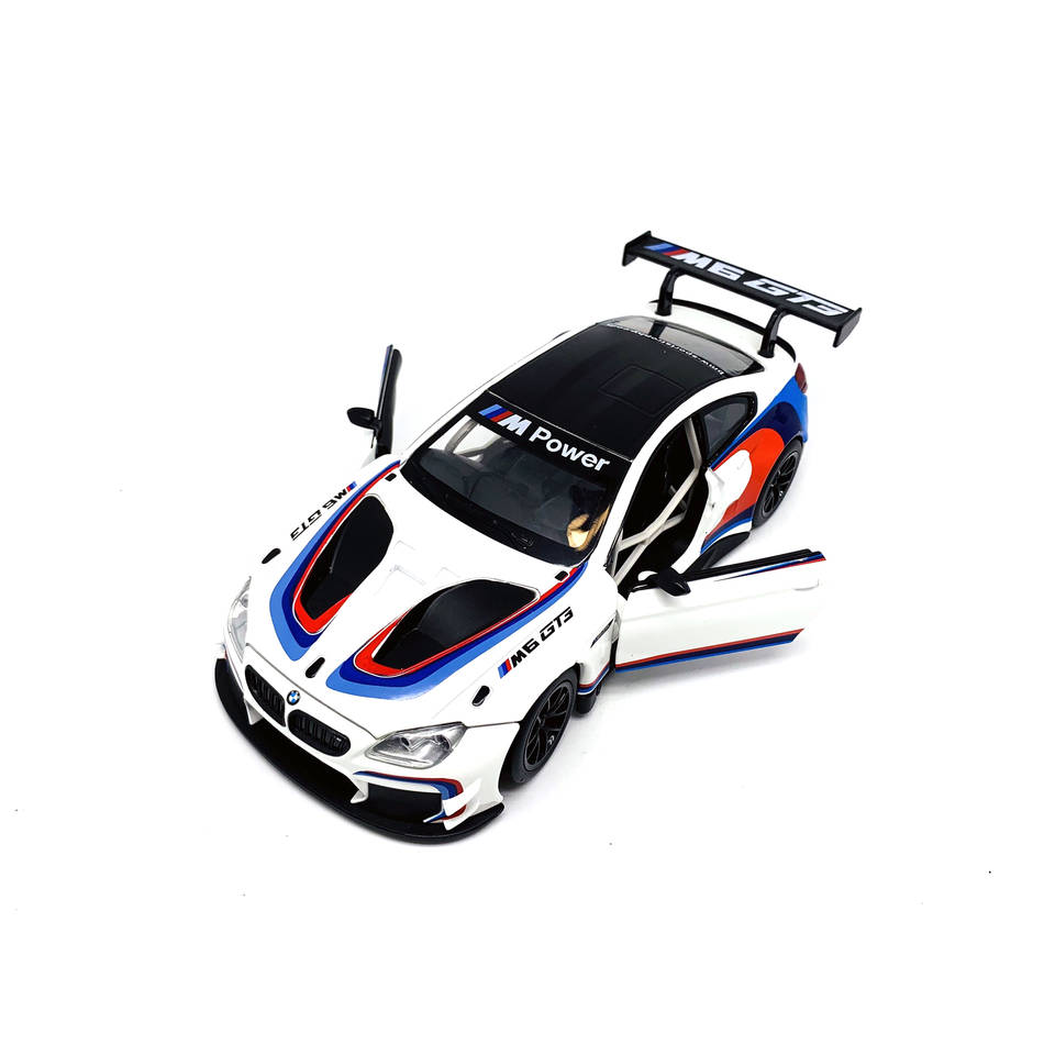 BMW M6 GT3 die-cast auto met licht en geluid - 1:24