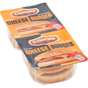 Flemmings Cheese Burger 2 Stuks 261 g