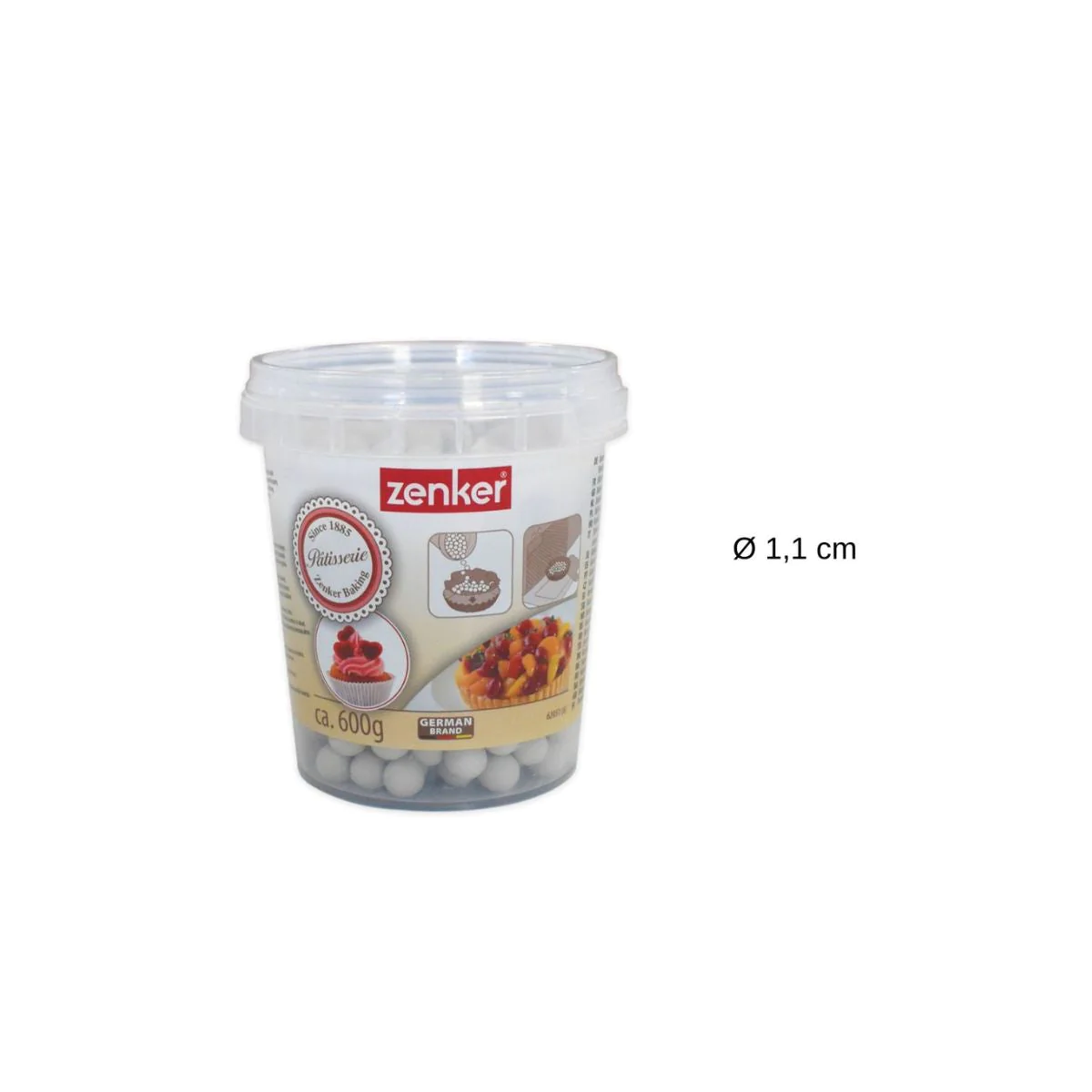 Lot de 2 seaux de billes de cuisson pour pâte sablée, pot de 600 gramm