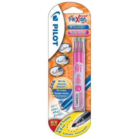 Pilot Tintenrollermine Frixion Point pink, 3 Stück
