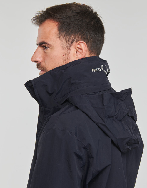 Fred Perry - PATCH POCKET ZIP HROUGH JACKET - Bleu marine