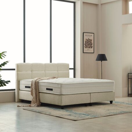 Boxspring Vida Teddy Bouclé - Beige