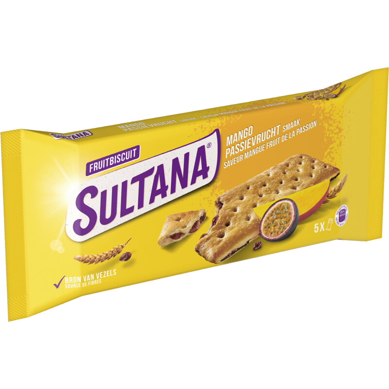 Sultana Fruitbiscuit mango passievrucht