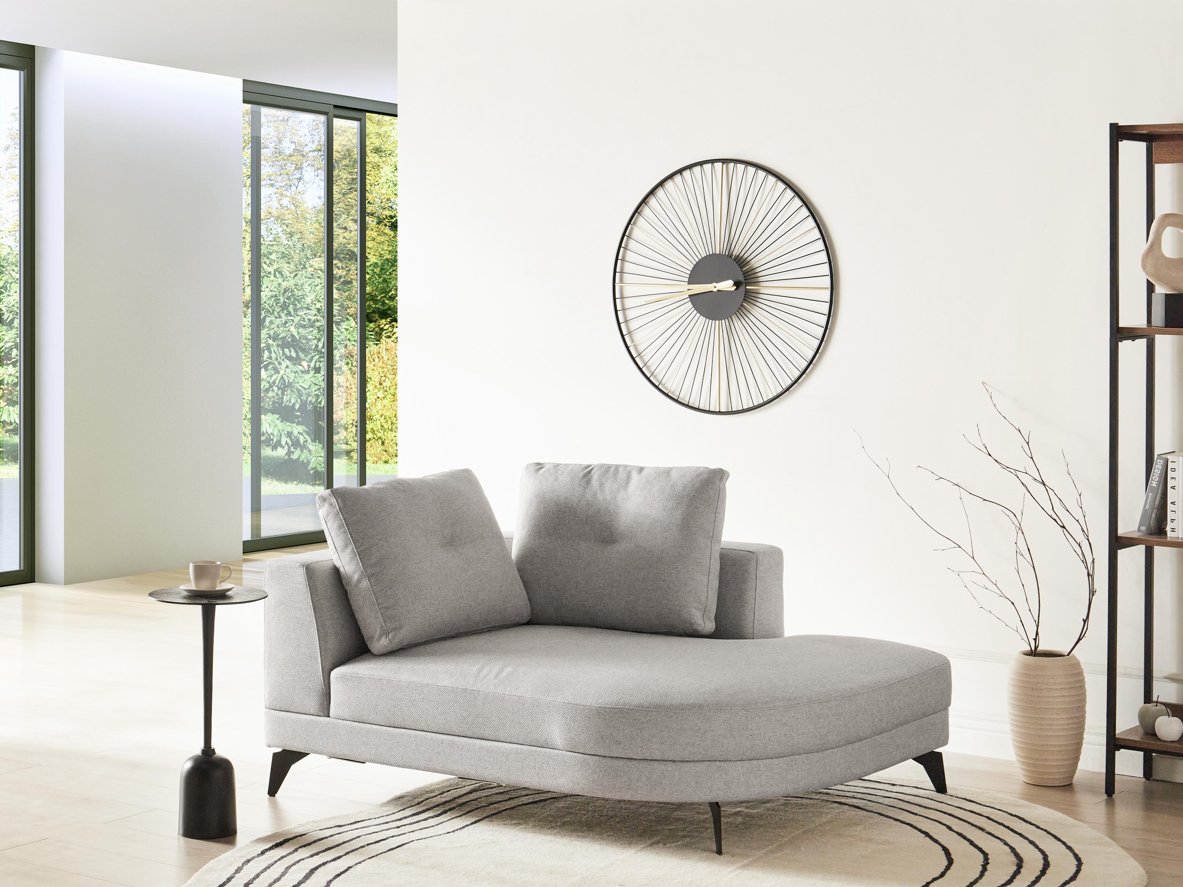 Chaise longue MARUM Kunstlinnen Grijs