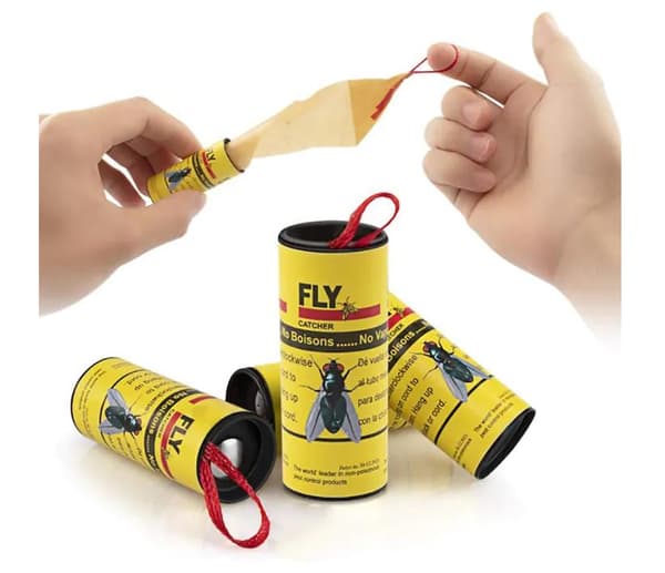 4-Pak - Fluefanger / Fluefelle / Myggfanger - Klister Tape