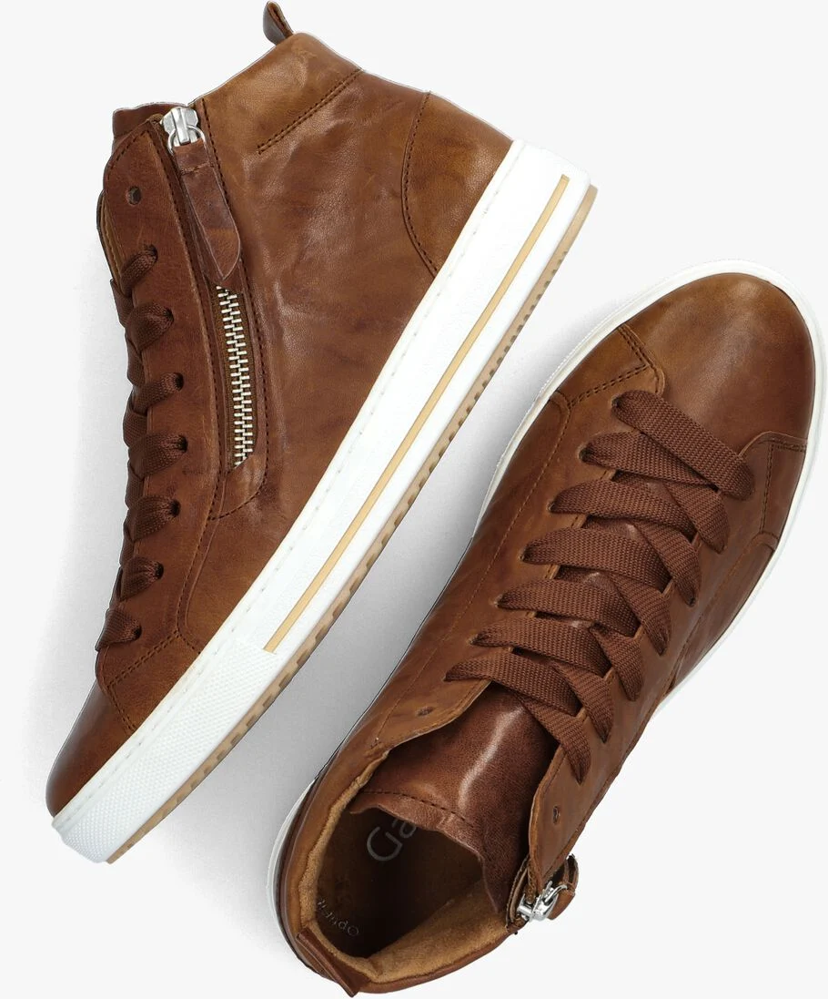 GABOR cognac gabor hoge sneaker 505.1