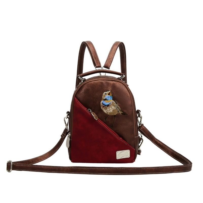 Hi-di-Hi Brave Backpack/ Shoulder/- Handbag Copper/ Red