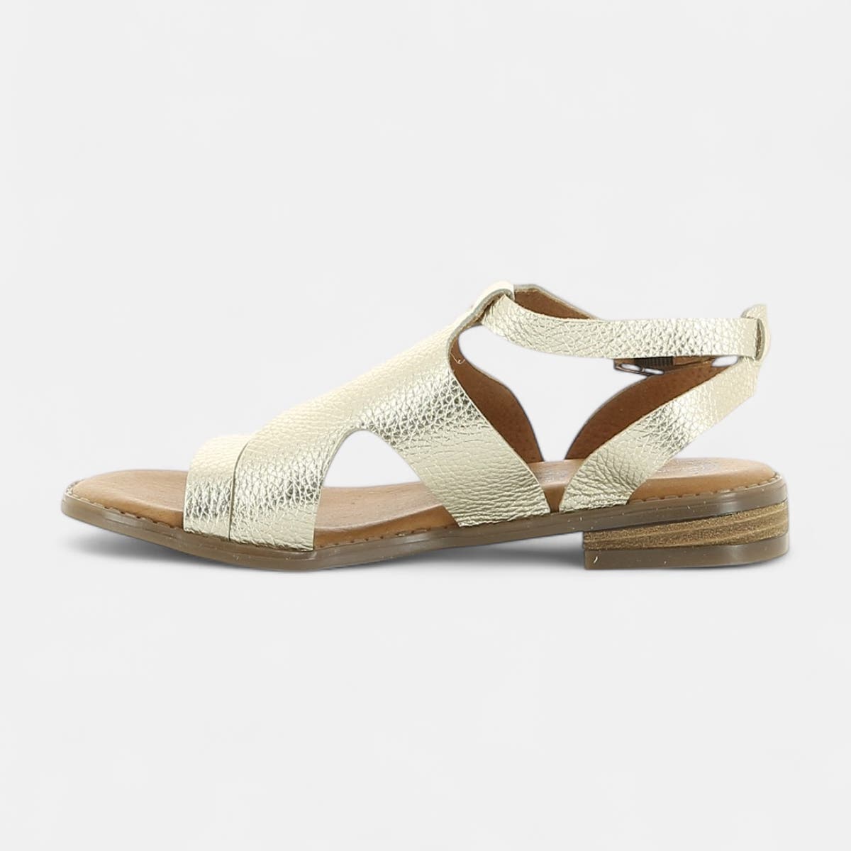 Sandales Femme en cuir or