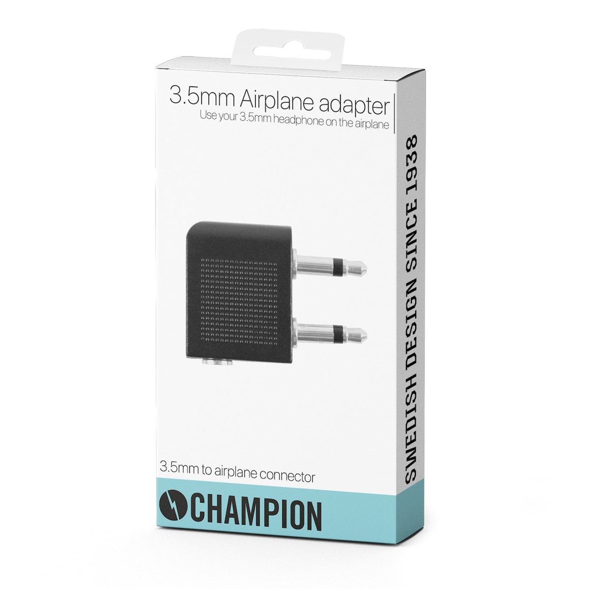 Champion 3,5 mm hodetelefonadapter for flyging