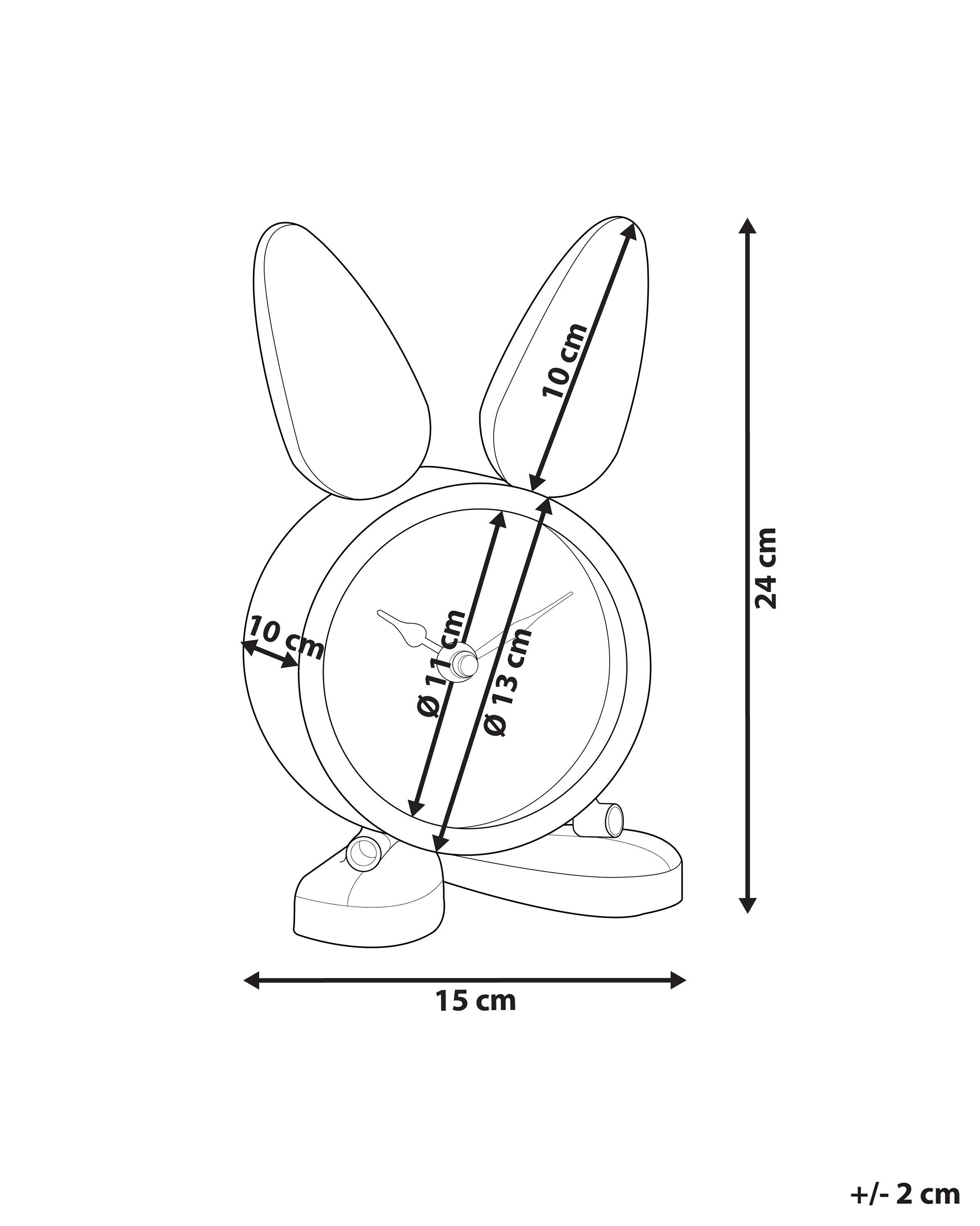 Klok THUSIS 15 cm Metaal Zilver