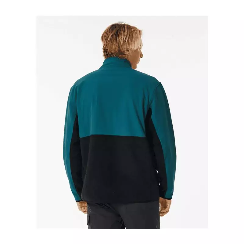 Sweat RIPCURL Anti Series Journey Zip Crew Blue Green