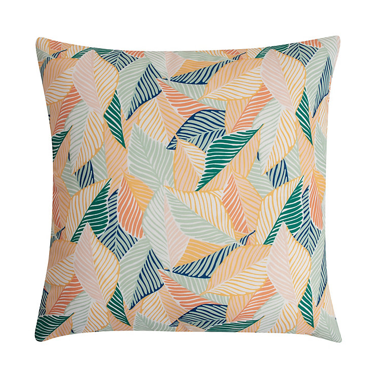Coussin Lovana végétal multicolore L.40cm x l.40cm x ep.10cm