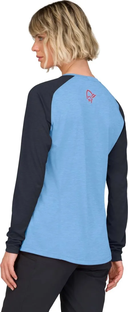 Norrøna Women's Fjørå Equaliser Lightweight Long Sleeve Frozen Fjord