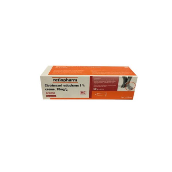 Clotrimazol Ratiopharm 1% Creme 10mg/g-50g 50g