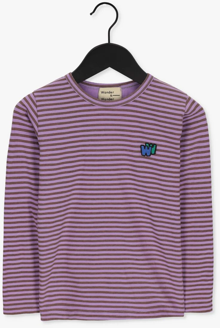 WANDER & WONDER paarse wander & wonder  long sleeves tee
