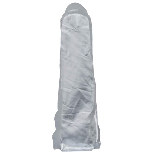 vidaXL Vedstativ med regntrekk 150x25x150 cm galvanisert stål