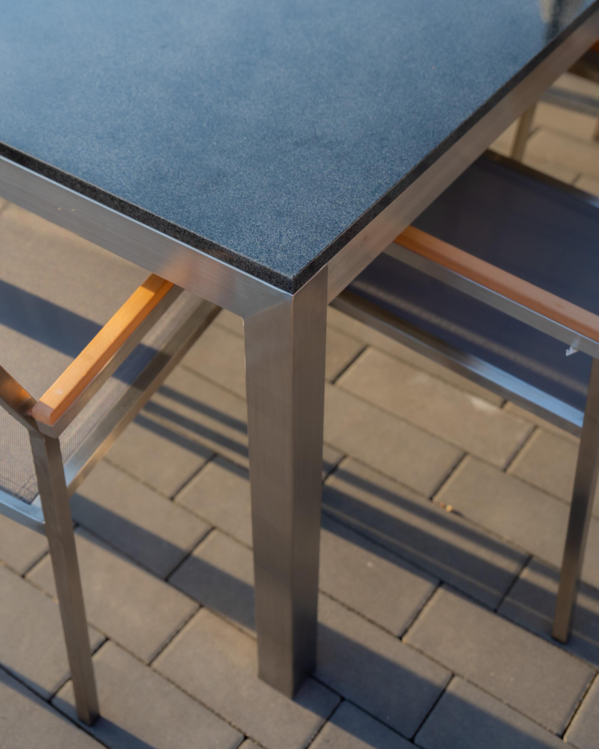 Tuinset 6-zits GROSSETO Graniet Gepolijst Grijs