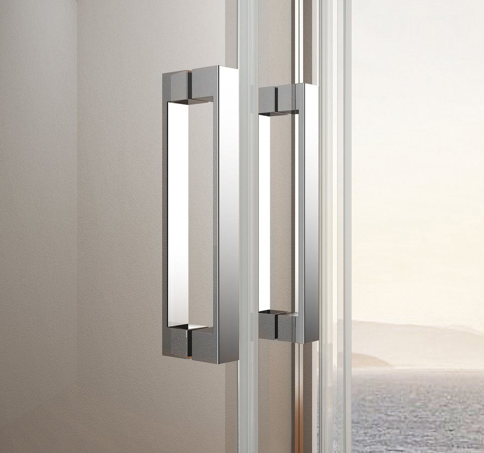 Bruckner Borg vierkante douchecabine 80x80x195cm chroom