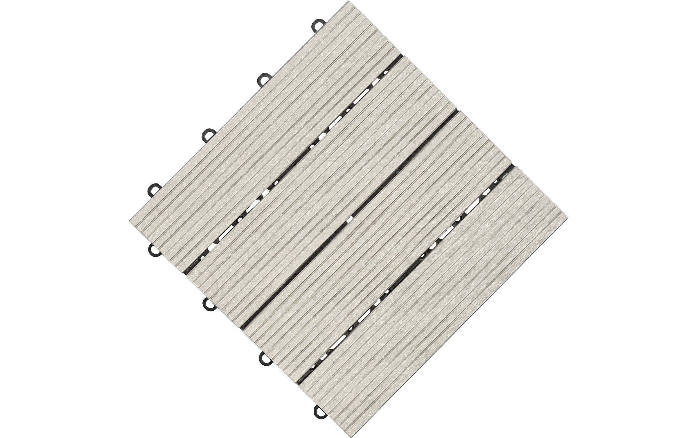 florco® Klickfliesen »WPC hellgrau 30 x 30, 6 Stk.«