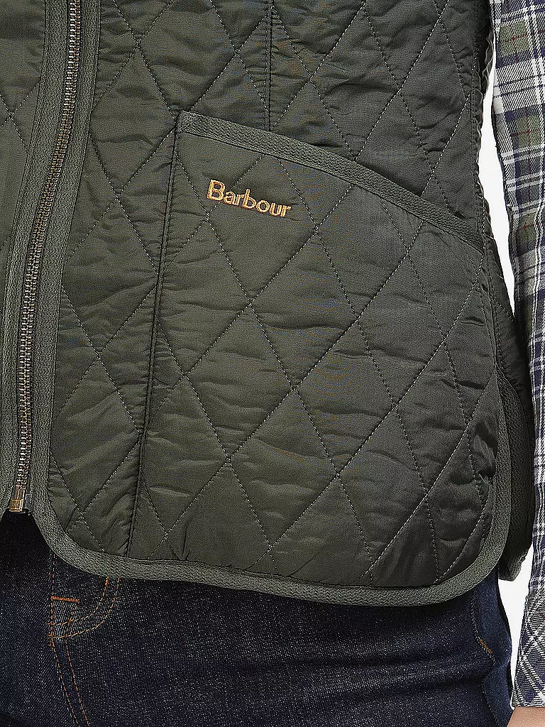 BARBOUR Steppgilet FLEECE BETTY olive