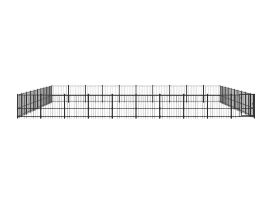 Chenil cage enclos pac noire 970 x 970 x 100 cm 02_0041892