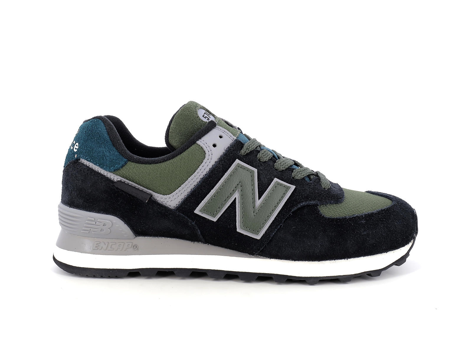 New balance a-U574KBG Matières combinées Marine-Vert