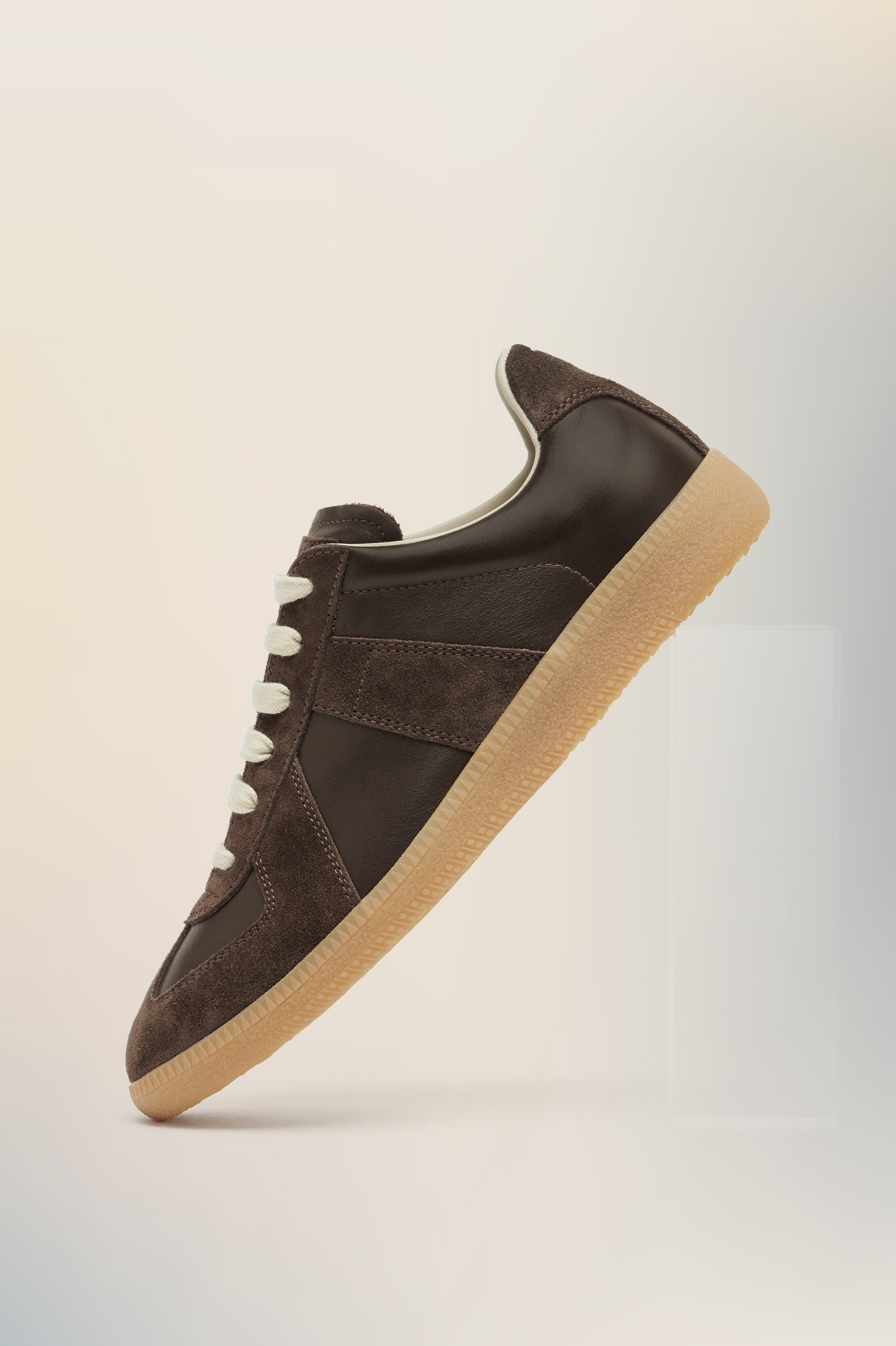 Sneakers Replica marron en cuir nappa pour femme Marron