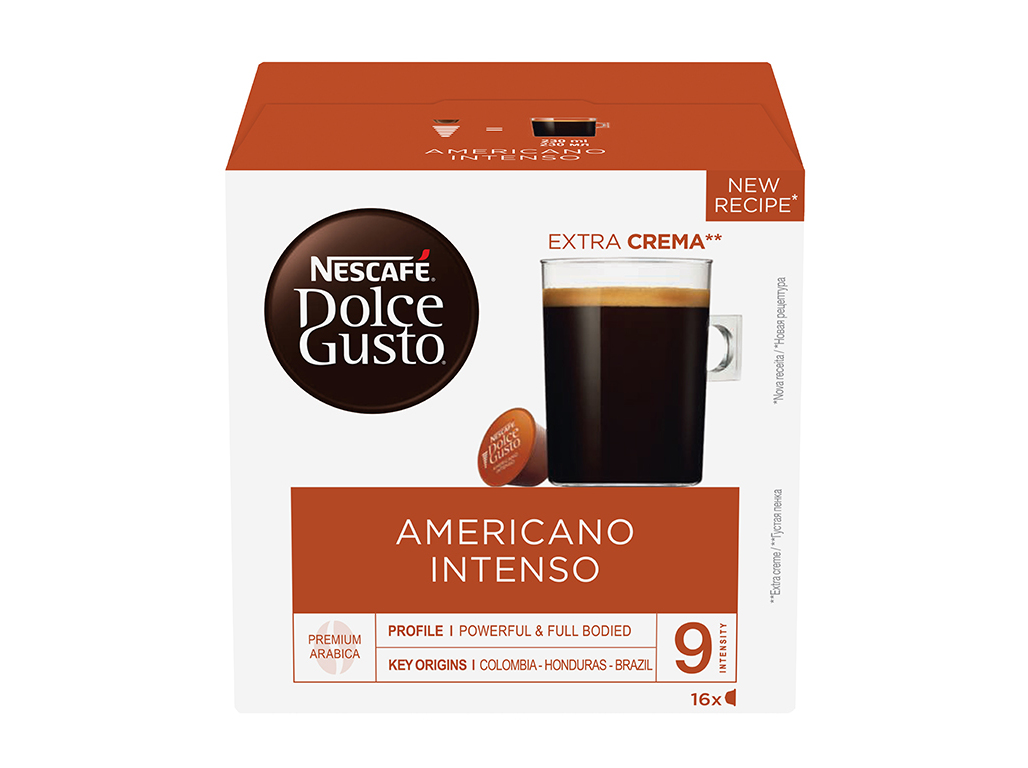 CÁPSULAS DOLCE GUSTO AMERICANO INTENSO 16CAP