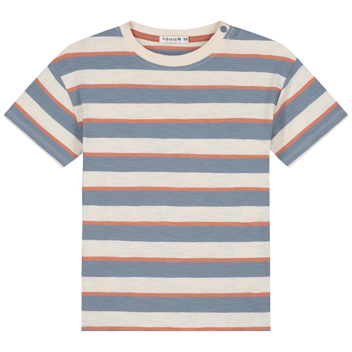 Prénatal baby T-shirt korte mouwen strepen multi