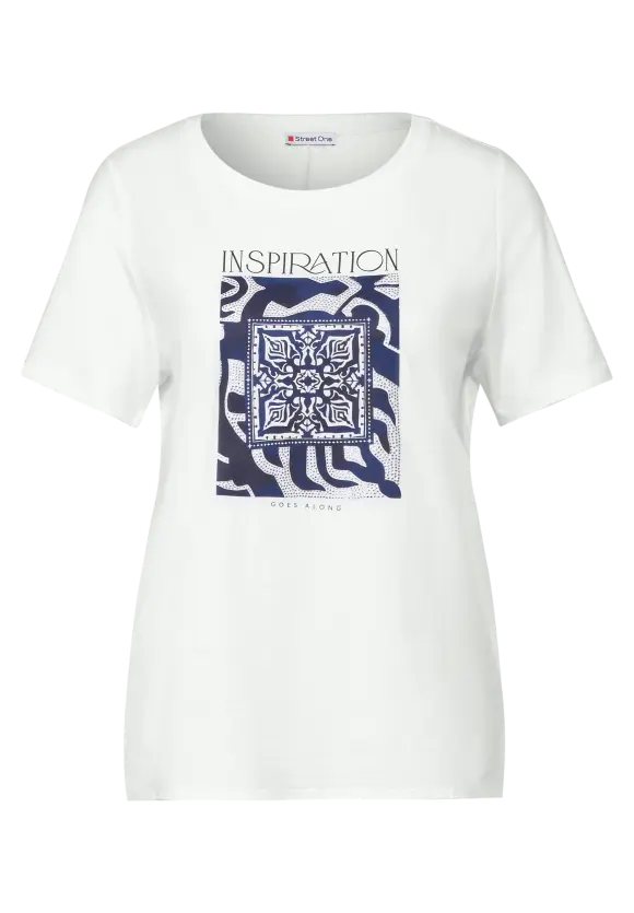 Artwork Print T-Shirt - off white