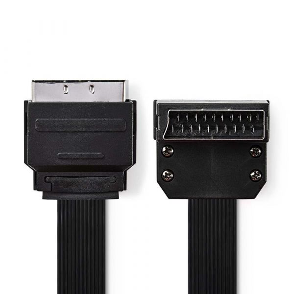 Nedis Cabo Plano Scart Scart Macho - Scart Macho em â. - CVGP31045BK20