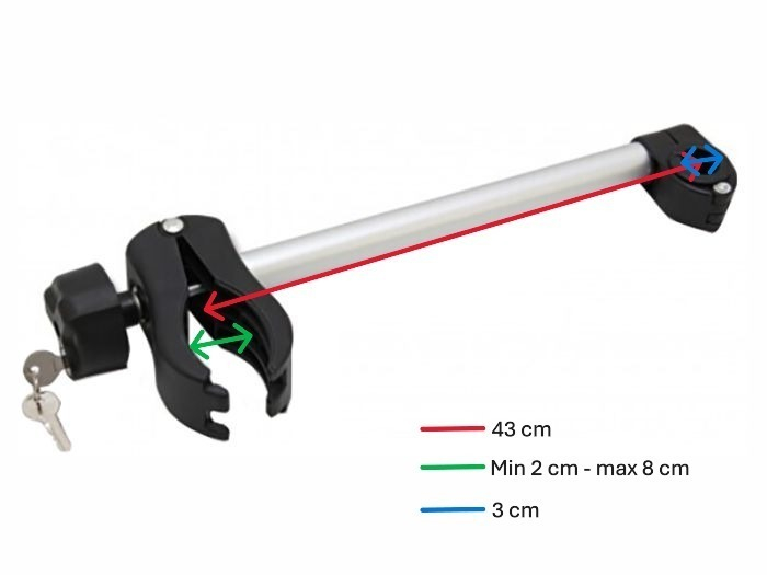 Enduro BC260 framehouder - lang