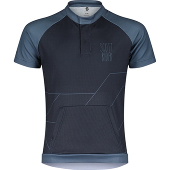 Scott RC Team Kurzarmtrikot Dark Blue / Metal Blue Kinder