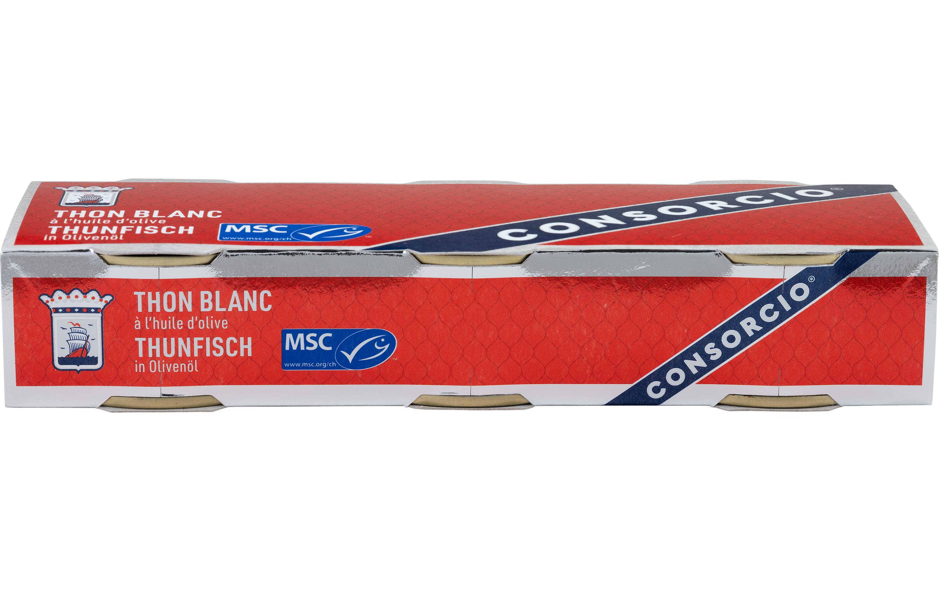 MSC Thunfisch weiss Olivenöl 3 x 85 gThunfisch in der Konservendose
