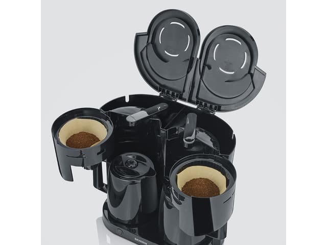 Severin Kaffemaskine dobbelt 1000 watt Sort