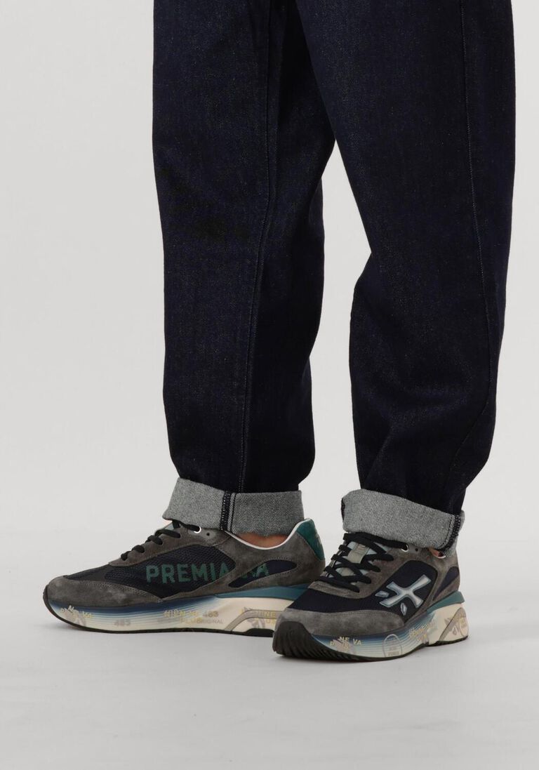 grijze premiata lage sneakers moerun