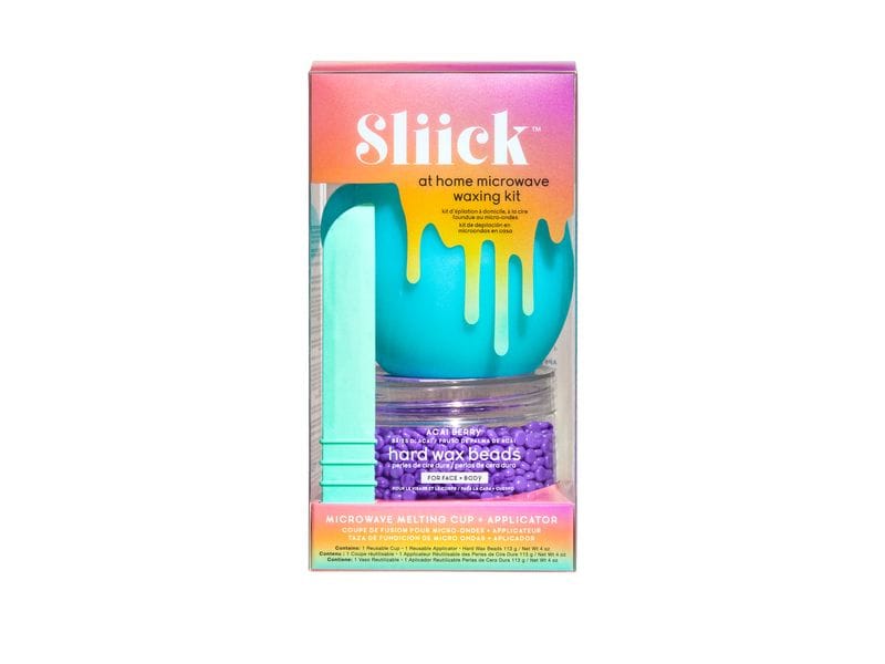 Sliick Hartwachsperlen At Home Waxing Kit 113 g Professionelle Warmwachsperlen für Gesicht und Körper