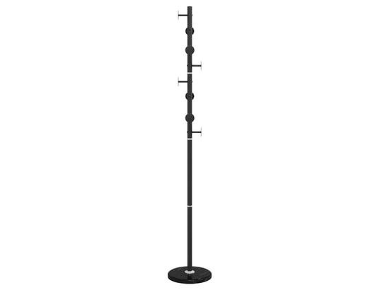 VIDAXL - Porte manteau Porte-manteau noir 176 cm fer enduit de poudre