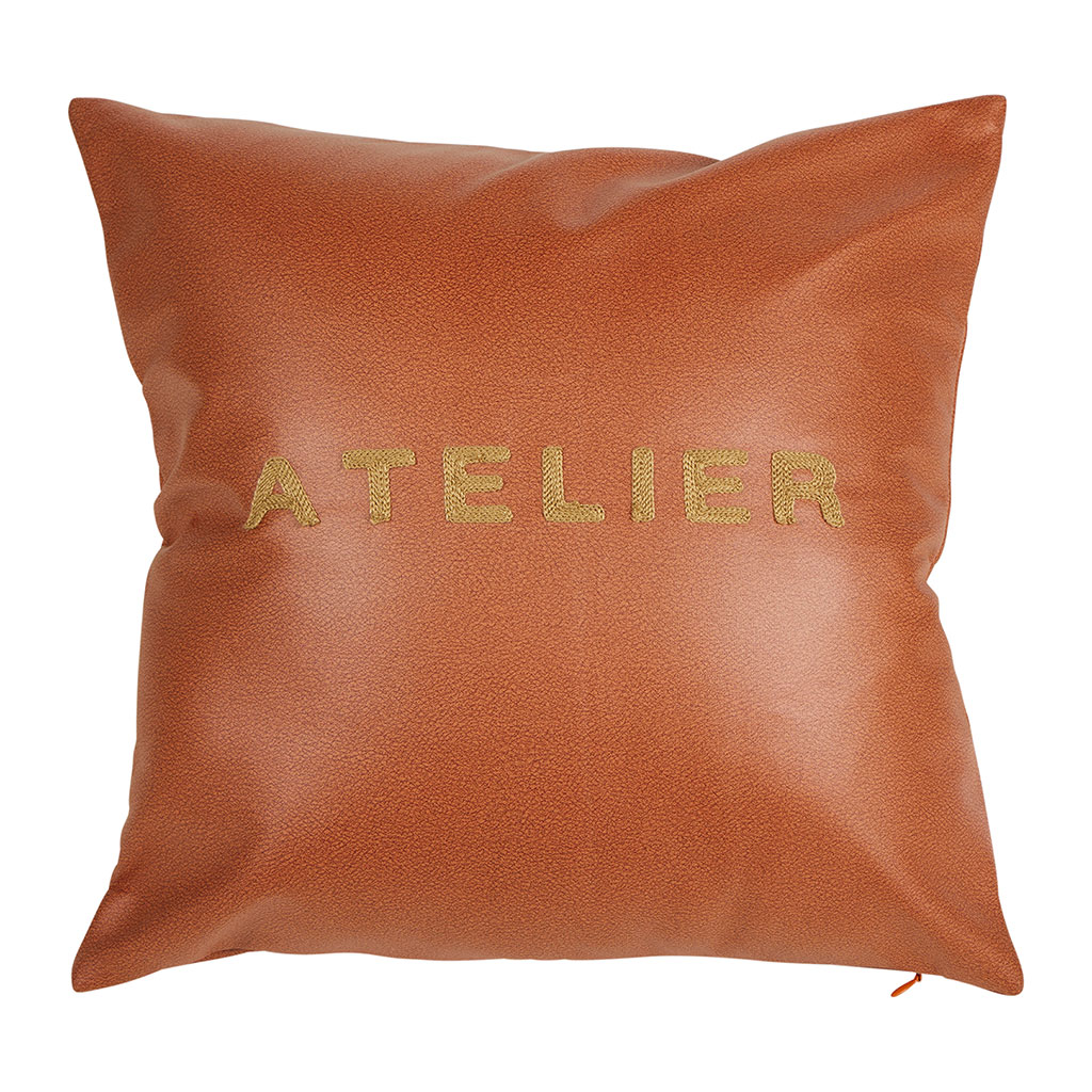 Coussin ATELIER terracotta polyester 40x40cm