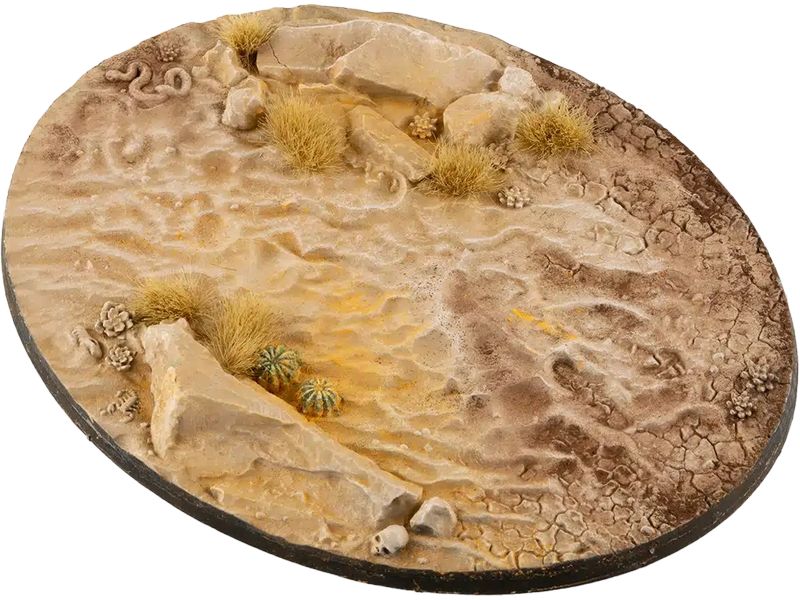 GamersGrass Base Deserts of Maahl oval 120 mm (x1) Hochwertige Bases für den Miniaturenbau