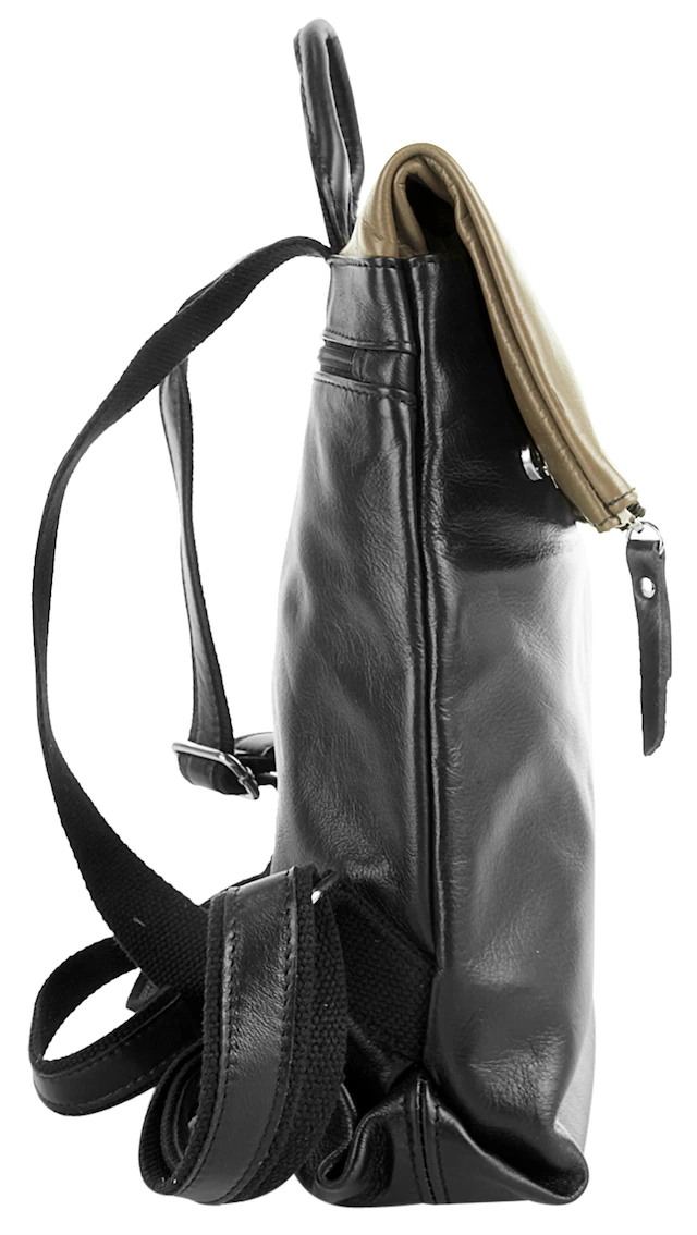 Cluty Cityrucksack echt Leder, Made in Italy