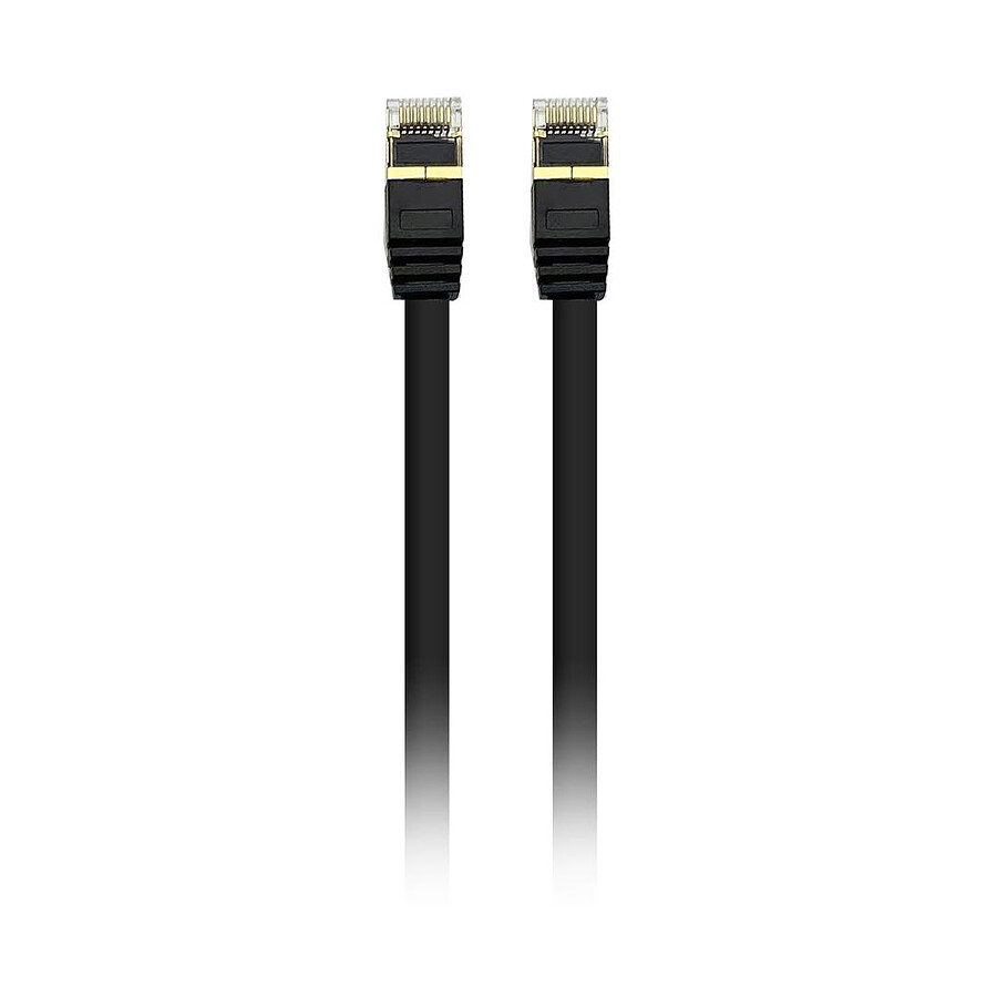 Textorm Câble RJ45 Plat CAT 8.1 U/FTP (noir) - 10 m