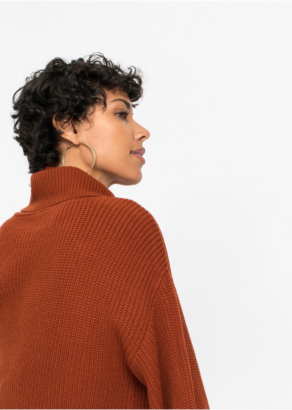 Pull col roulé