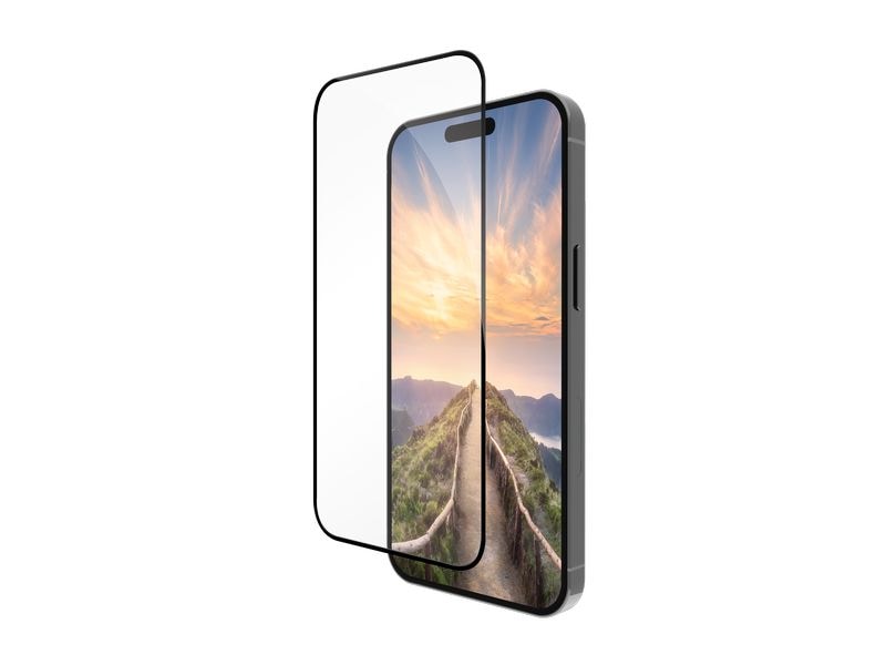 dbramante1928 Displayschutz eco-shield Black Edge iPhone 16 Schutzfolie für das Apple iPhone 16 Pro, 1 Stück