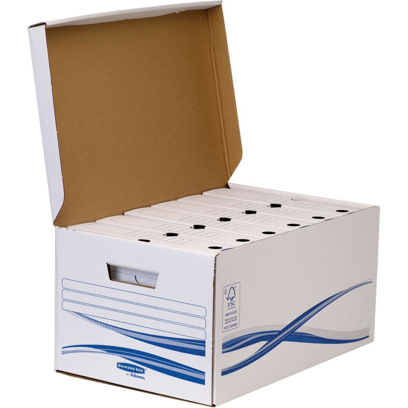Caisse archives carton Bankers Box by Fellowes - H 28 x L 55,4 x P 35,6 cm