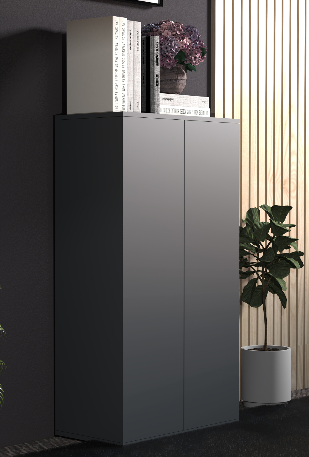 Mehrzweckschrank DALOSA - anthrazit - 60 cm
