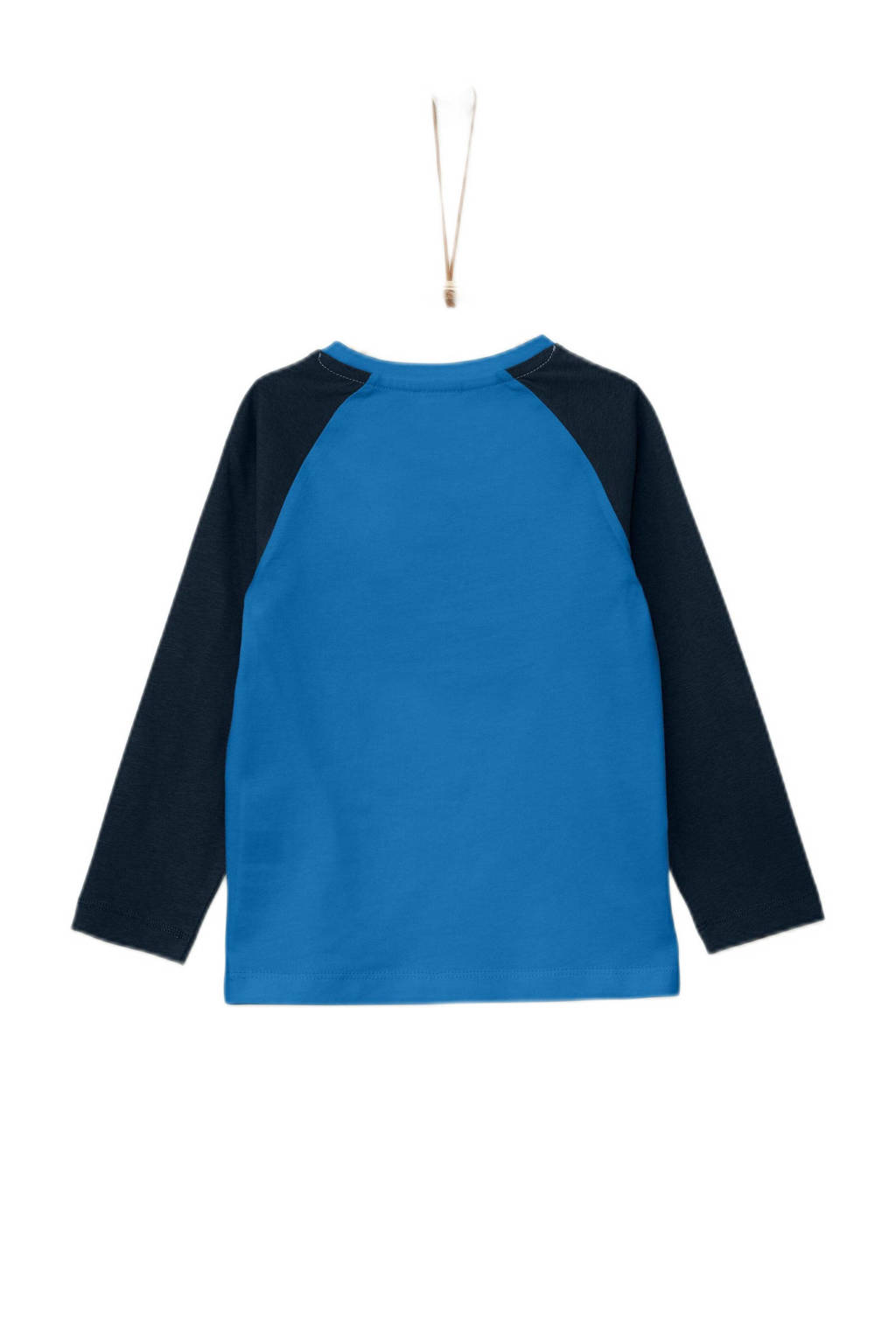 s.Oliver longsleeve met printopdruk blauw